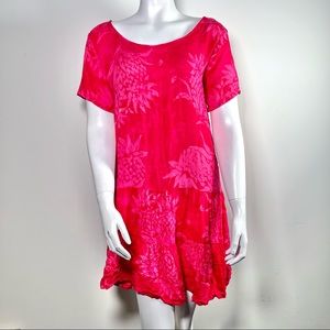 Vintage Pineapple Moon Mini Dress